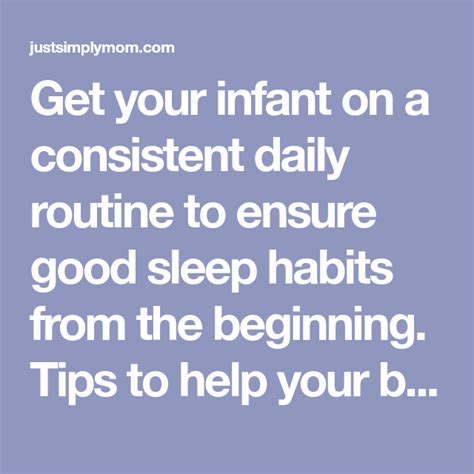 Establishing Healthy Sleep Habits for your Baby | Sleeping habits, Healthy sleep habits, Healthy ...