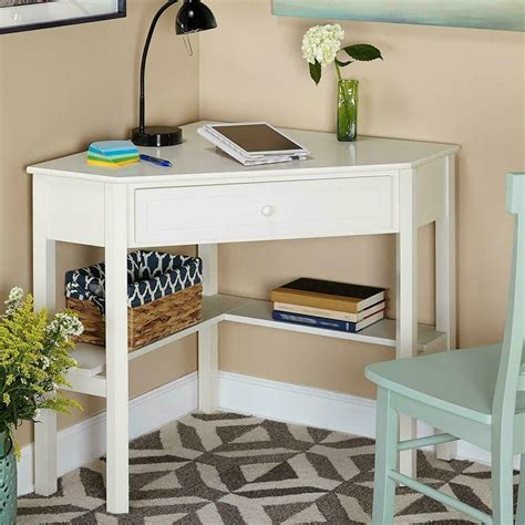 Stay updated about small corner desk with drawers. CORNER WRITING DESK COMPUTER DESK WITH DRAWER WOODEN ...