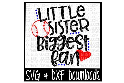 Baseball Svg Baby Girl Baseball Shirt Svg Baseball Sister Svg Cut File