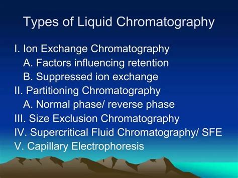 Ppt Types Of Liquid Chromatography Powerpoint Presentation Free