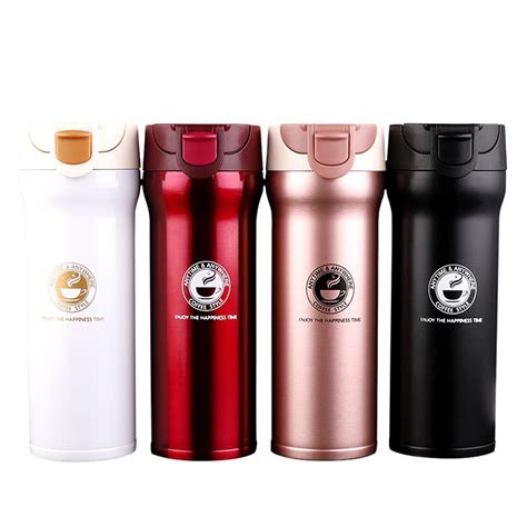 The double wall and vacuum insulation will keep your hot drinks warm between 6 and 12 hours. 400ML Vacuum Cup Water Bottle Food Grade Stainless Steel ...