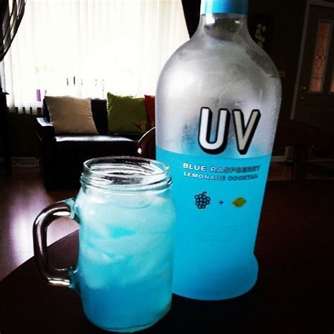 Blue Raspberry Uv Vodka Lemonade And A Splash Of Sprite Drinks