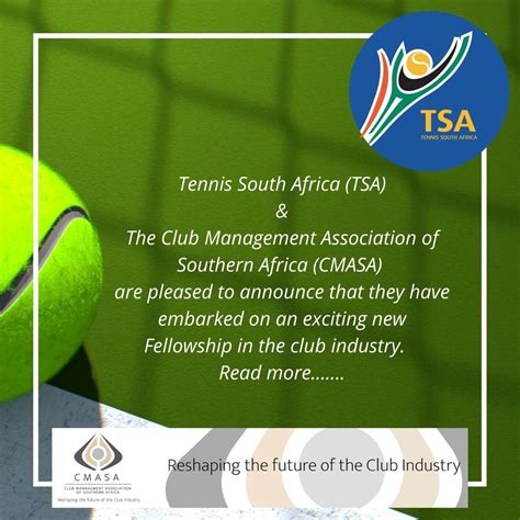 Tennis South Africa Partners With Cmasa Tennis South Africa