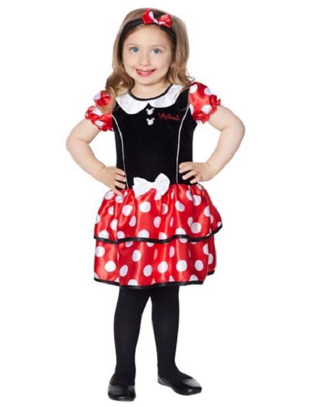 Disney Minnie Mouse Girls 4t Minnie Mouse Costume With Headband And