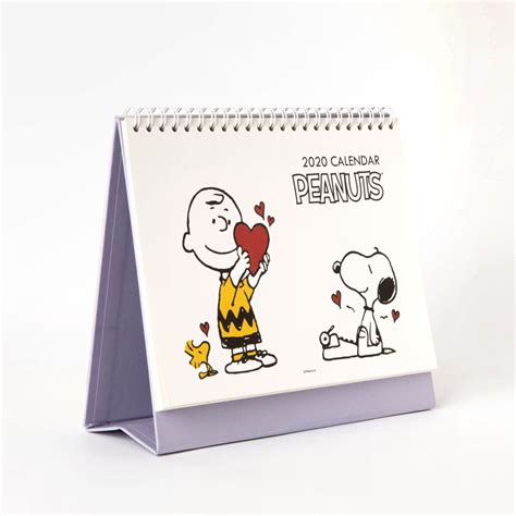 Snoopy Peanuts 2020 Ring Calendar Desk Top Monthly