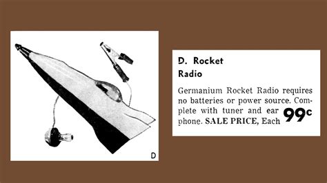 Vintage Advertising For A Germanium Crystal Rocket Radio I Flickr
