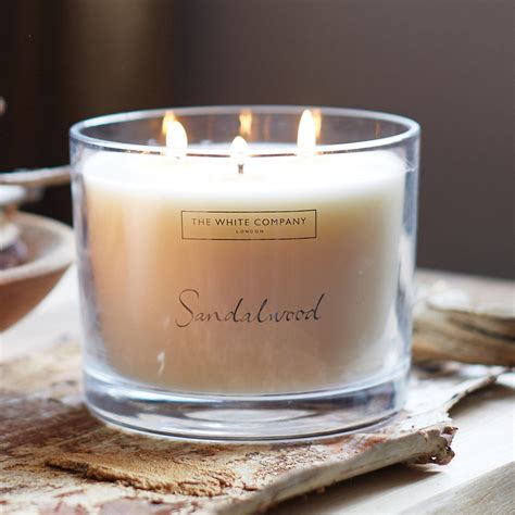 Sandalwood Large Candle Candles And Fragrance Sale The White Company