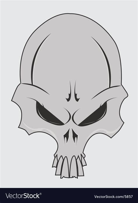 Stylized Skull Royalty Free Vector Image Vectorstock
