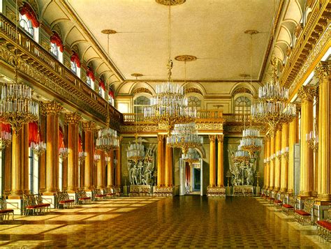 Filehau Interiors Of The Winter Palace The Armorial Hall 1863