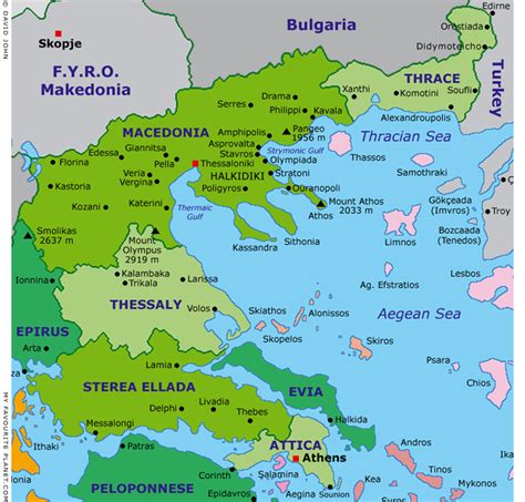 🌍 map of macedonia, satellite view. Macedonia Greece facts and figures - My Favourite Planet