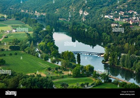 The River Lot At St Gery Quercy France Stock Photo Alamy