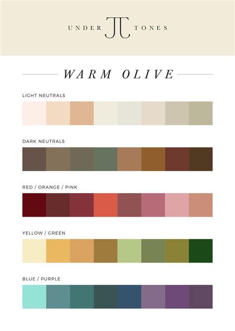 The Tutorial Colors For Skin Tone Warm Olive Skin Tone Light Olive
