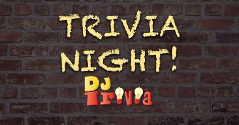 Dj Trivia At The Tap On Tower The Tap On Tower Superior Wi April