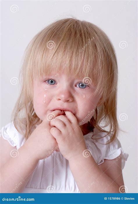 Sad Baby Stock Photo Image Of Baby Tear Crib Playpen 1578986