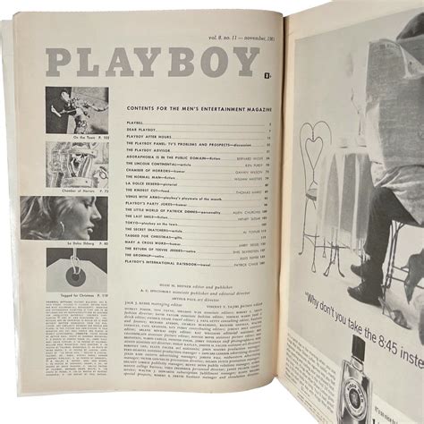 Playboy Magazine November V Dianne Danford Rod Serling John