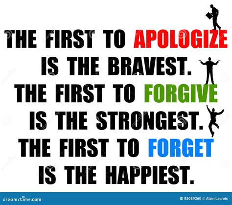 Apologize Forgive Forget Stock Illustration Illustration Of Empathy