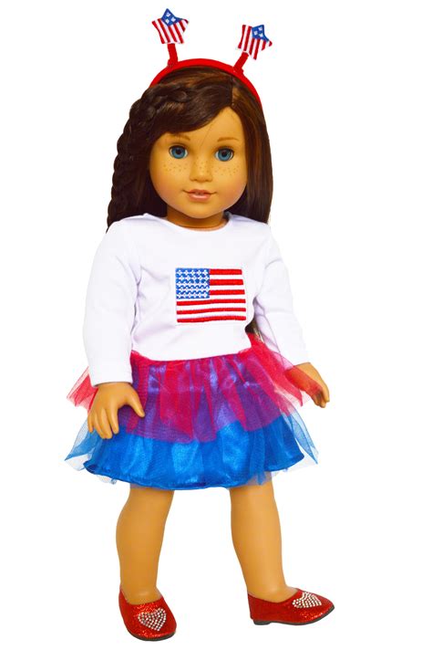 18 inch doll clothes all american patriotic outfit fits american girl dolls and my life as
