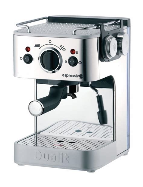 8 texture levels, 11 milk temperature settings and 3 coffee volume settings. Dualit 3-in-1 Espressivo Coffee Machine, 1.5 Litre, 1250 ...