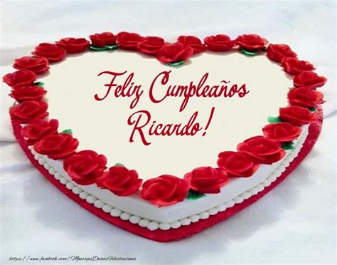 Tarta Feliz Cumpleaños Ricardo 🎂 Tartas Felicitaciones De