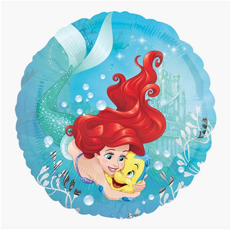 Transparent La Sirenita Png Ariel Mermaid With Flounder Png Download