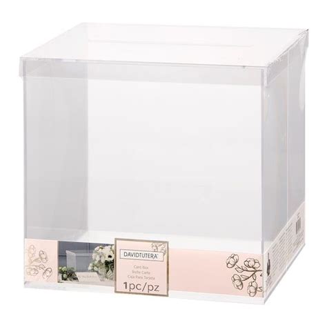 For years i have been looking for an inexpensive hard one piece clear plastic box to store and transport poker size playing card decks for myself and customers. David Tutera™ Clear Card Box | Card box, Clear card, Gift table wedding