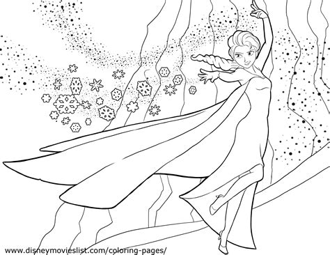 Beste Elsa From Frozen - Free Colouring Pages OY-89