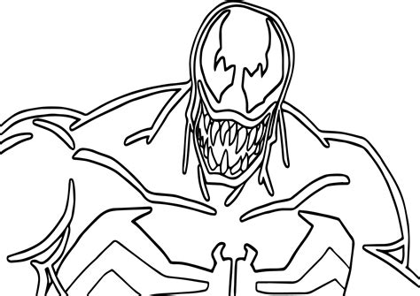 Spiderman Venom Coloring Pages At Free Printable