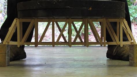 100 Stick Popsicle Bridge 21″ Howe Truss Garretts Bridges