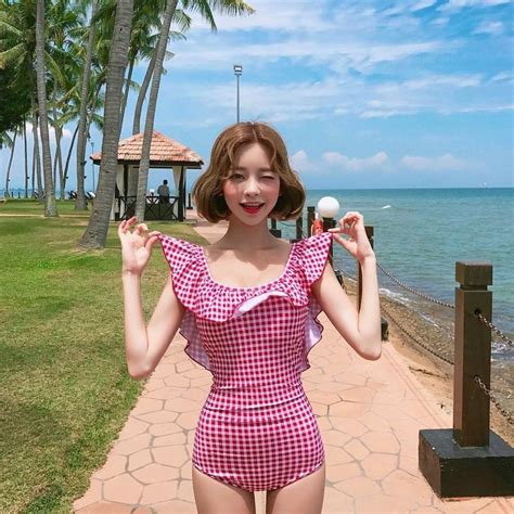 สวย Ulzzang Fashion Ulzzang Girl Asian Fashion Cute Swimsuits Women Swimsuits Korean Girl