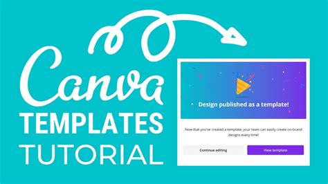 How To Create And Share Canva Templates Fast Tutorial Youtube