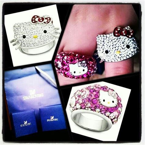 Hello Kitty Swarovski Rings Swarovski Ring Hello Kitty Jewelry