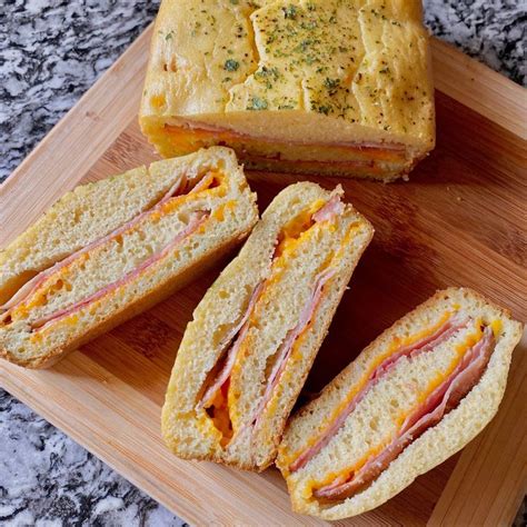 Ham And Cheese Egg Bread Safely Delish Ham And Cheese Delish Bread