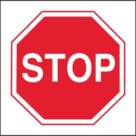 Rus 027 Stop Regulatory Traffic Road Safety Signs Ireland