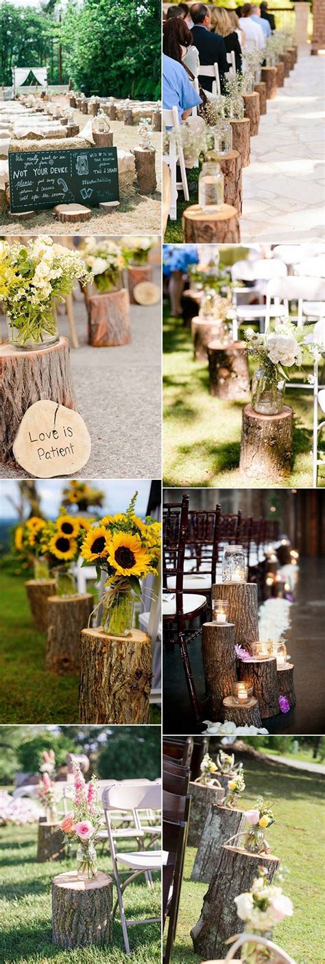 28 Country Rustic Wedding Decoration Ideas With Tree