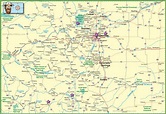 Large detailed map of Colorado with cities and roads