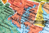 Mapa De La Ciudad De Washington Dc En Ee Uu Stock Foto e Imagen de ...