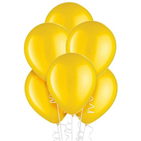 15ct 12in Yellow Pearl Balloons Party City