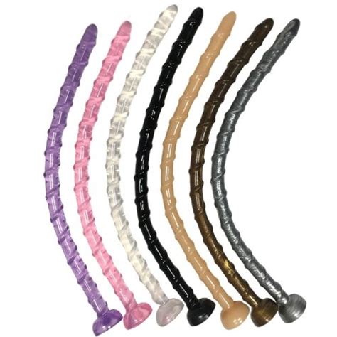 185super Long Slim Flexible Thread Anal Dildo In Depth Butt Plug