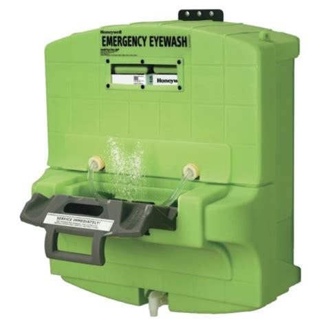 Honeywell Eyewash Station Package W Refill 7 Gallons Green Isc Sales