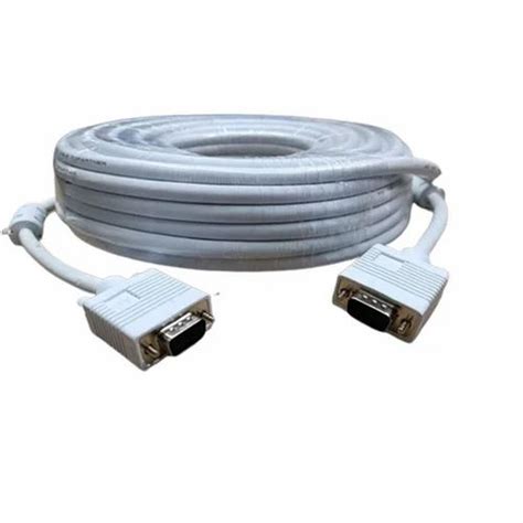 10 M Pvc White Vga Cable For Computer At Rs 260piece In New Delhi