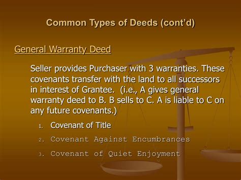 Ppt Real Estate Law Deeds Powerpoint Presentation Free Download Id