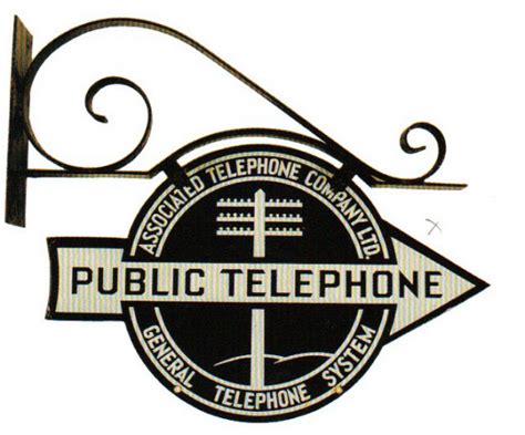 Associated Public Telephone Porcelain Sign Porcelain Signscom