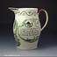 Antique Creamware Pottery Pitcher Commemorative Of King George 111 