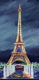 The Eiffel Tower at Night Painting by John Clark - Fine Art America