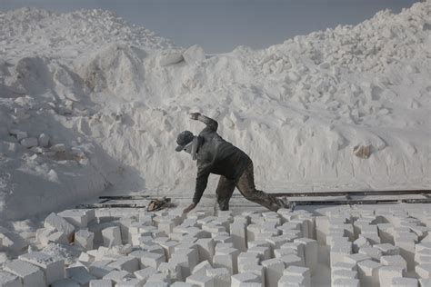 Egypts Limestone Quarry Workers