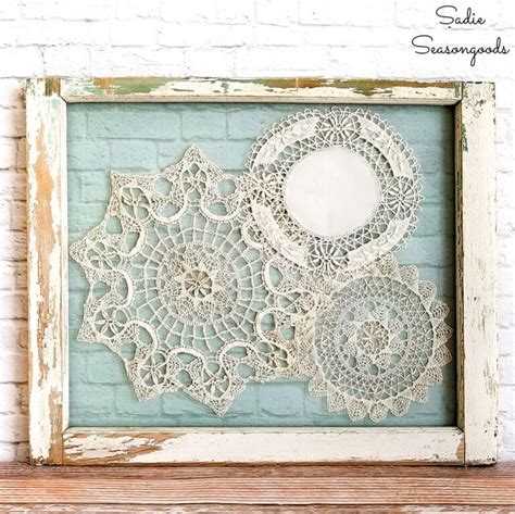 Doily Crafts And Upcycling Ideas For Vintage Doilies As Granny Chic Decor