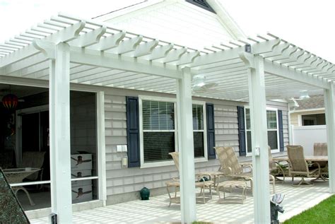 Faux Wood Trellis With Optional Cover Awning Works Inc