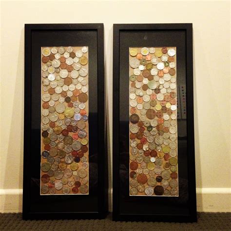 Coin Collection Made Into Crafttime Artwork Instead Of Sitting In A