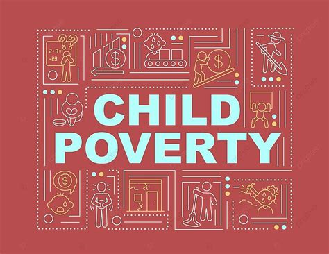 Child Poverty Help Word Concepts Banner Illustration Onboarding Poor