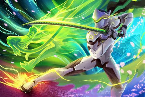 Full hd gif wallpaper 1920x1080. 154 Genji (Overwatch) HD Wallpapers | Background Images ...